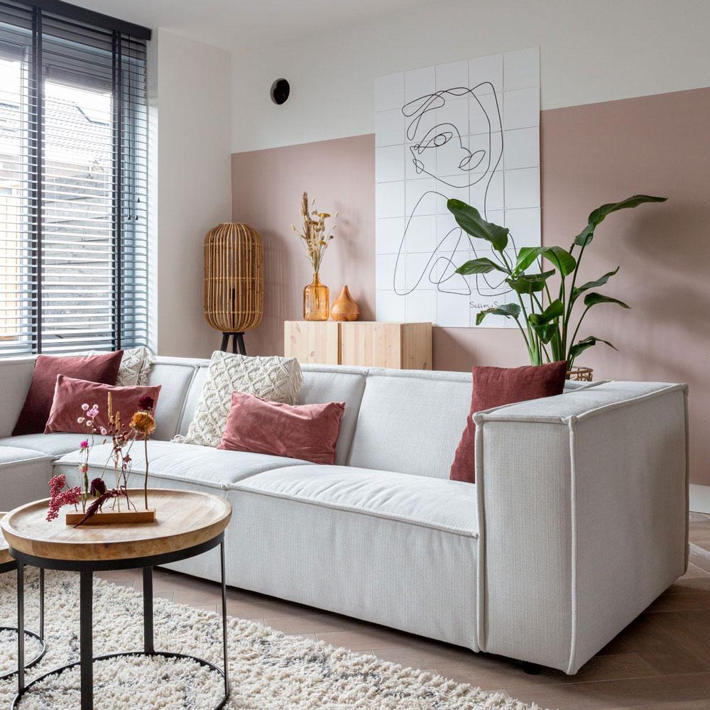 Living decorado con muebles y objetos Kenza