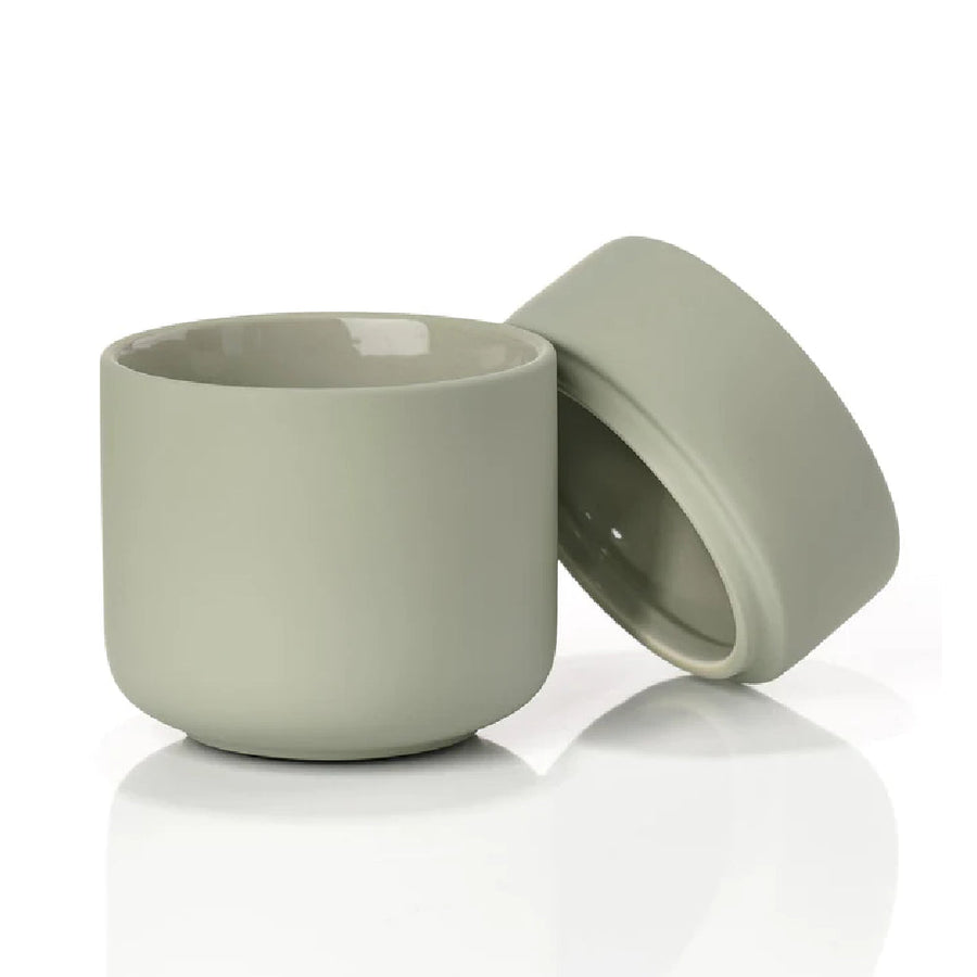Tarro con tapa UME Verde eucalipto