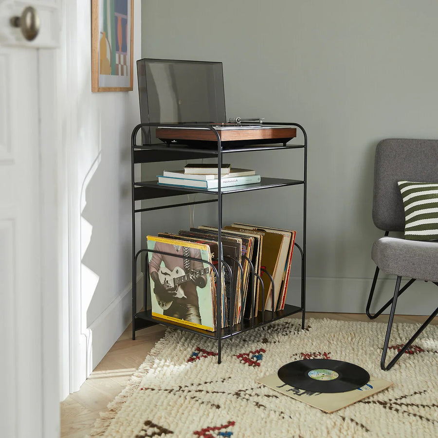 Mueble para vinilos 52 METAL BLACK