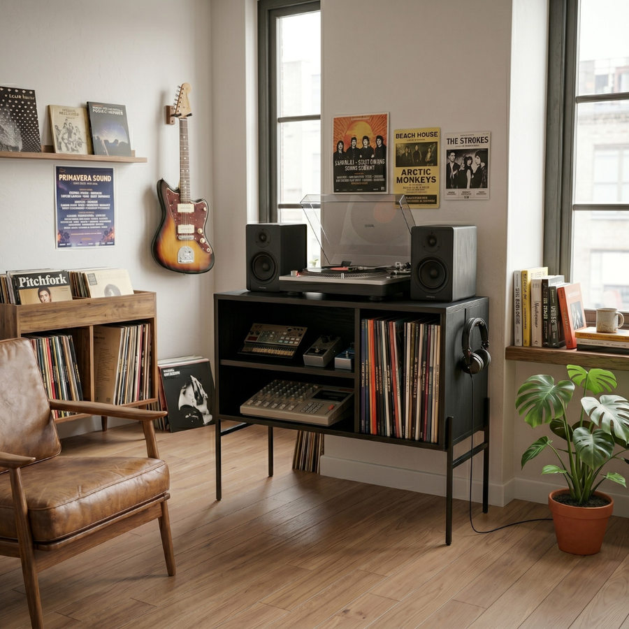Mueble Vinilos 75 COMPO MIMA ABEDUL