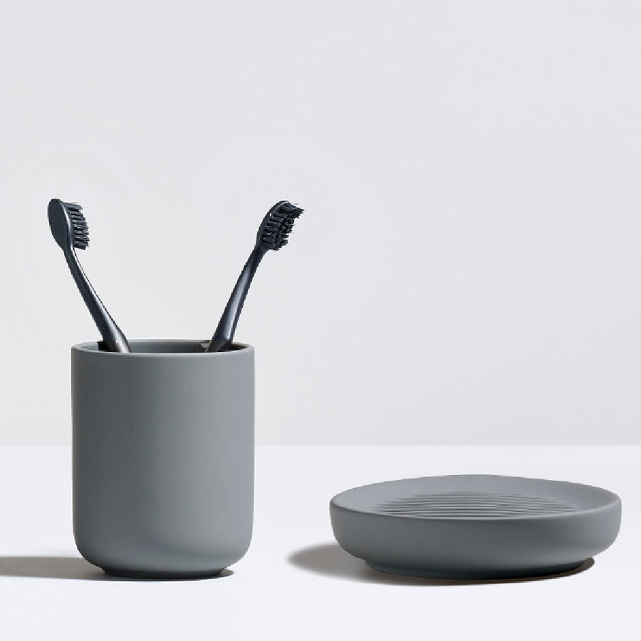 Vaso para cepillos UME Gris