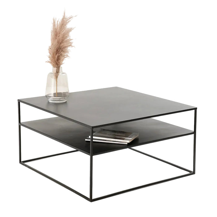 Mesa de centro doble metal BLACK