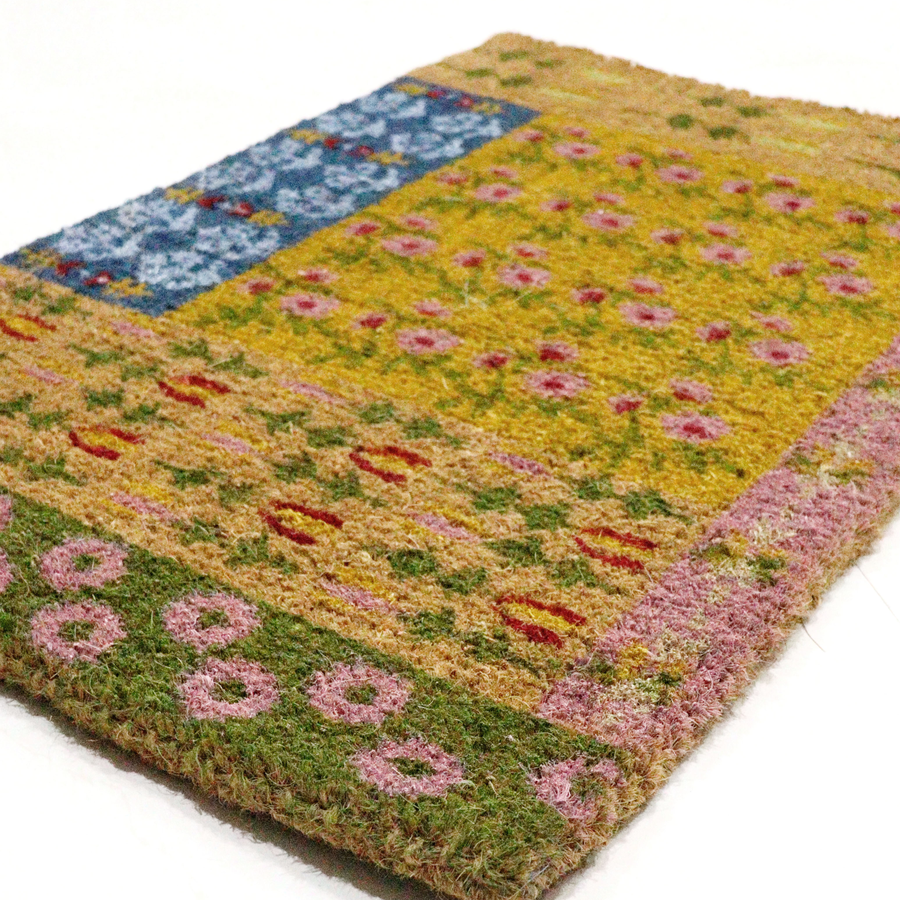Limpiapiés de fibra de coco India Colores - 60 × 90 cm
