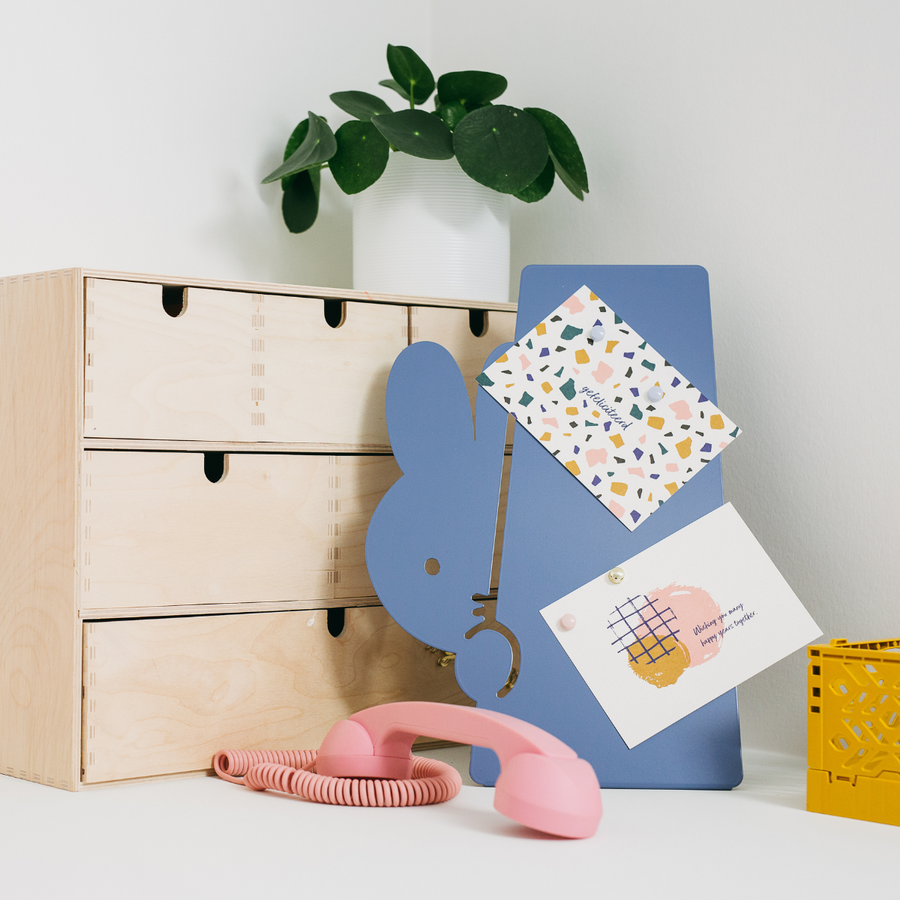 Tablero magnético de mesa Miffy Peek-A-Boo Azul