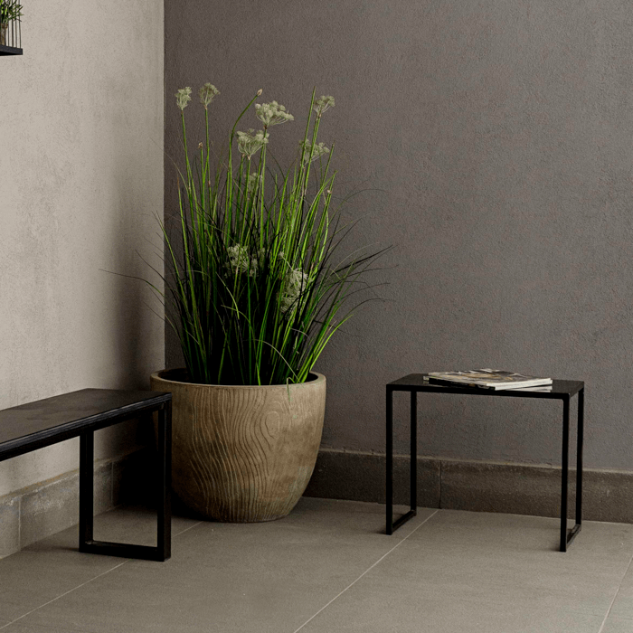 Banca Alone Metal 50 × 30 × 45 cm - Kallfu