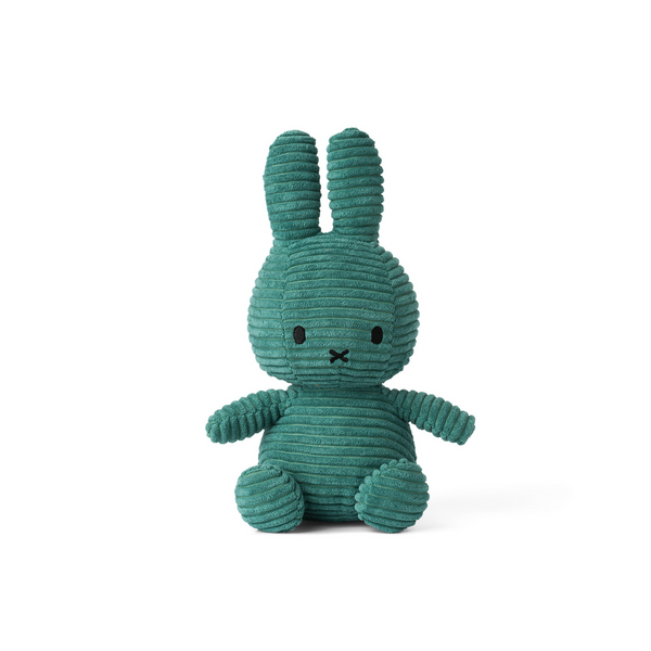 Peluche Miffy Eco Corduroy 23 cm - 9" color Tuquoise