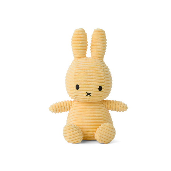 Peluche Miffy Eco Corduroy 23 cm - 9" color Buttercream