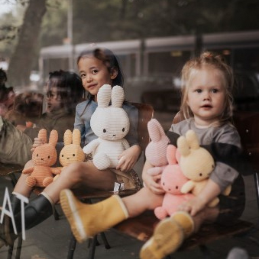 Peluche Miffy Eco Corduroy 23 cm Celeste