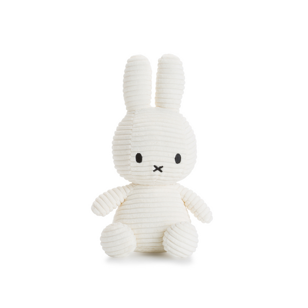 Peluche Miffy Eco Corduroy 23 cm - 9" color Blanco