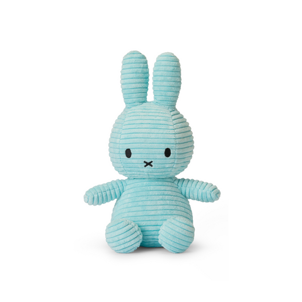 Peluche Miffy Eco Corduroy 23 cm - 9" color Celeste