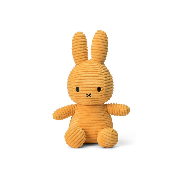 Peluche Miffy Eco Corduroy 23 cm - 9" color Amarillo