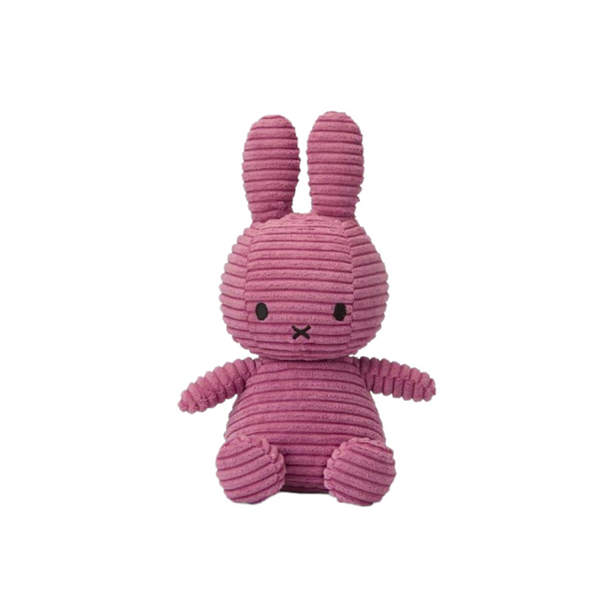 Peluche Miffy Eco Corduroy 23 cm - 9" color Dusty rose