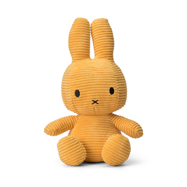 Peluche Miffy Eco Corduroy 33 cm - 13" color Yellow