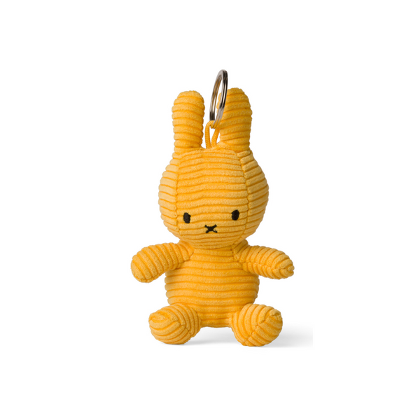 Peluche y llavero Miffy  Keychain ECO Corduroy 10 cm- 4"  color Yellow
