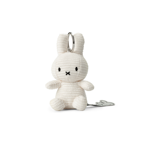 Peluche y llavero Miffy  Keychain ECO Corduroy 10 cm- 4"  color Offwhite