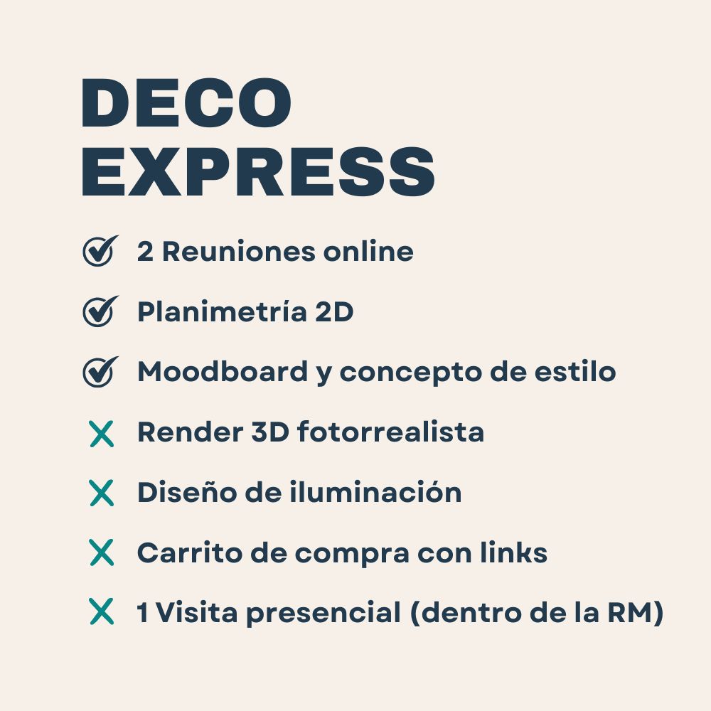 DECO EXPRESS- Servicio de deco interior en línea