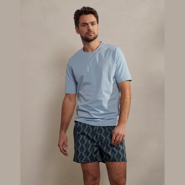 Pijama Hombre Jude Tesse Shorts Color reef green
