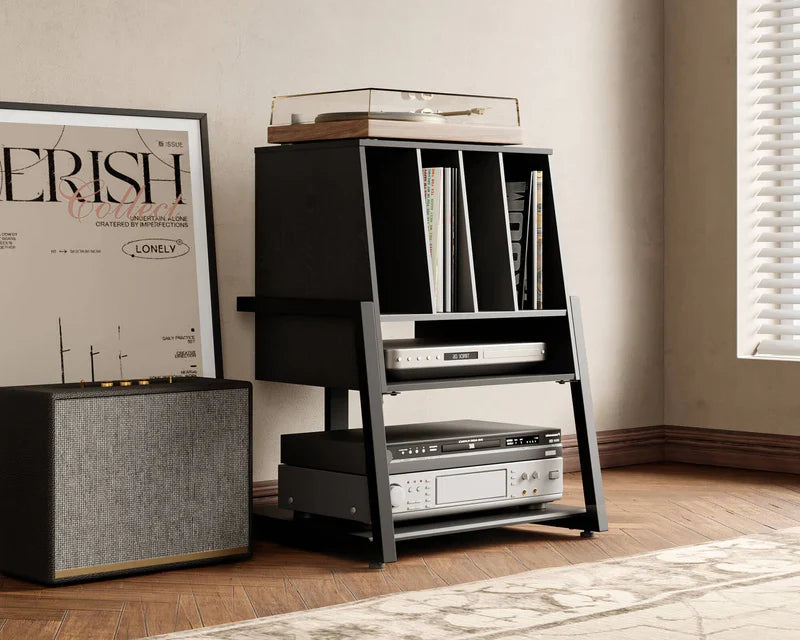 Mueble Vinilos Aukan 60 BLACK