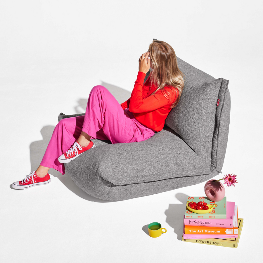 Sillón Puff Fatboy The BonBaron - Mingle Grid Stone