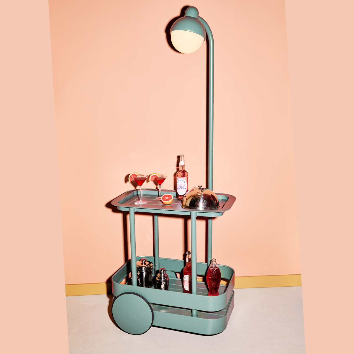 Carrito Bar Jolly Trolley - Dark Sage