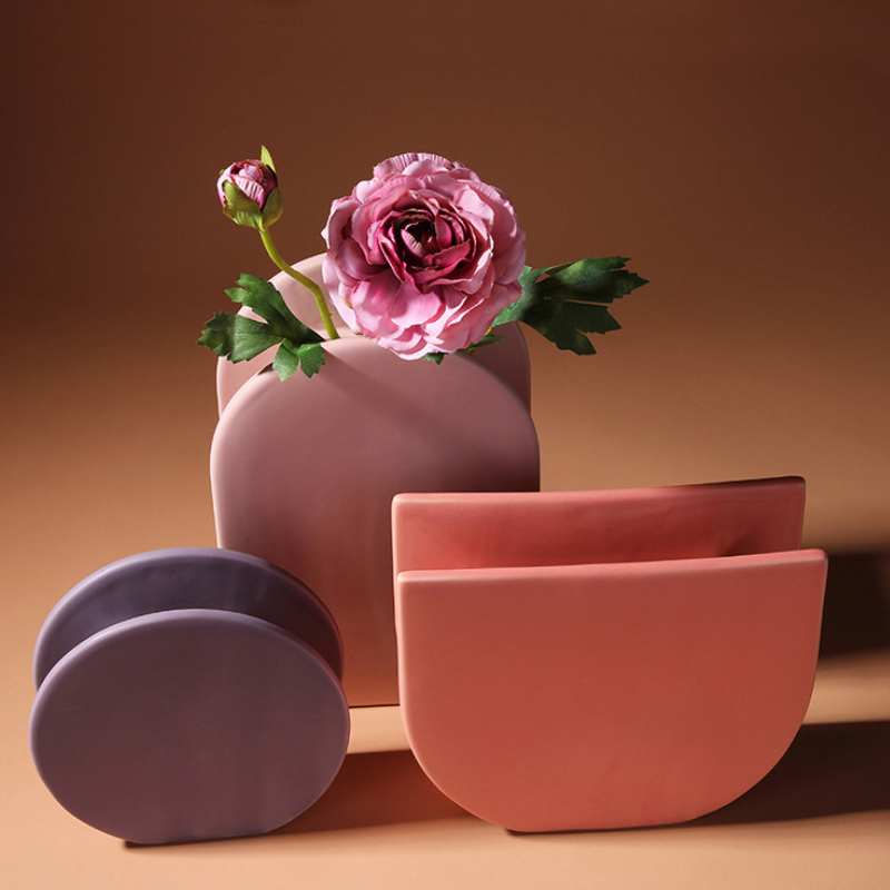 Jarrón decorativo Poppy Rosado de Bloom