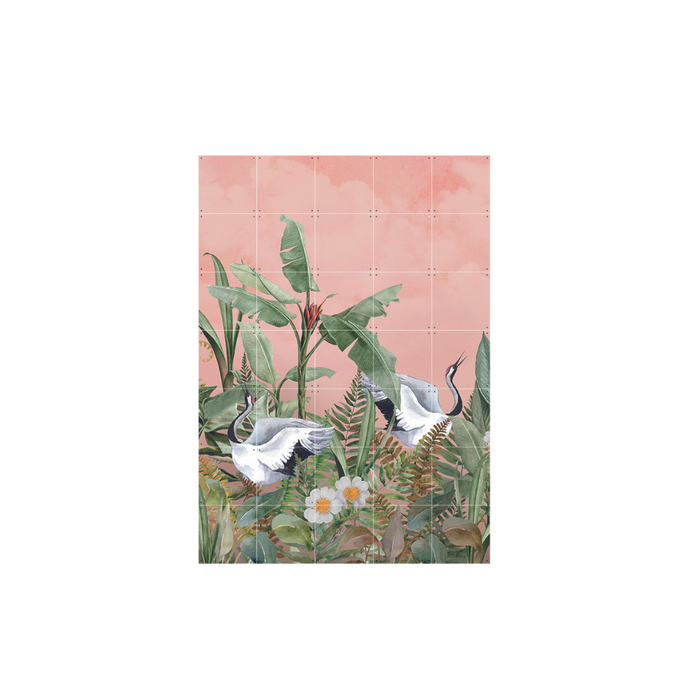 Mural IXXI Dancing Crane