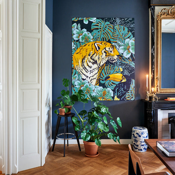 Mural IXXI - Tiger Jungle & Toucan Family - Large (Doble Cara)