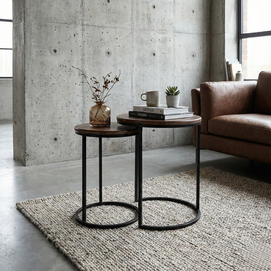 Set de Mesas Lateral Nido Toffee