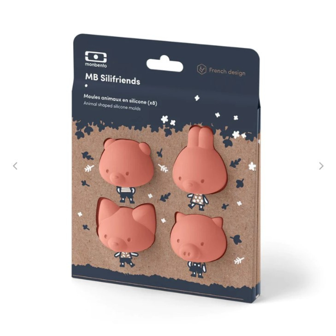 MONBENTO MB Moldes Animales Silicona Silifriends