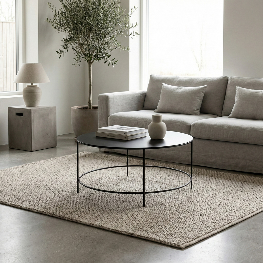 Mesa de centro 80 METAL BLACK