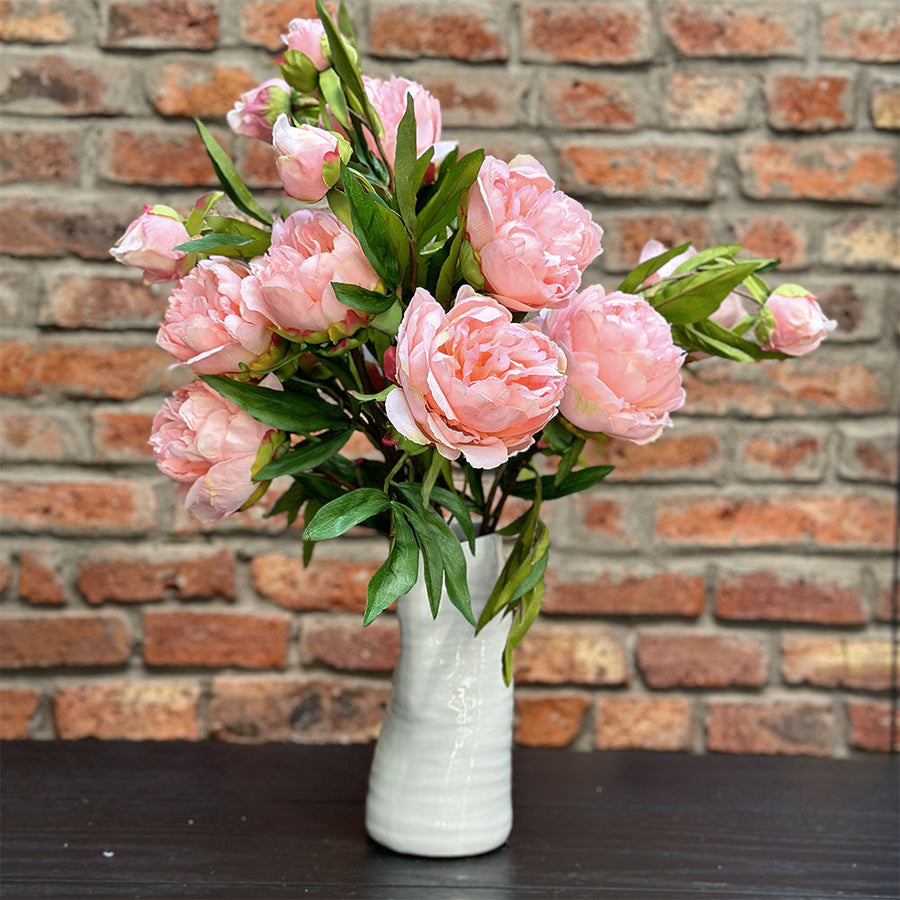 Flor de seda Peonía Rosa Pálido 73 cm