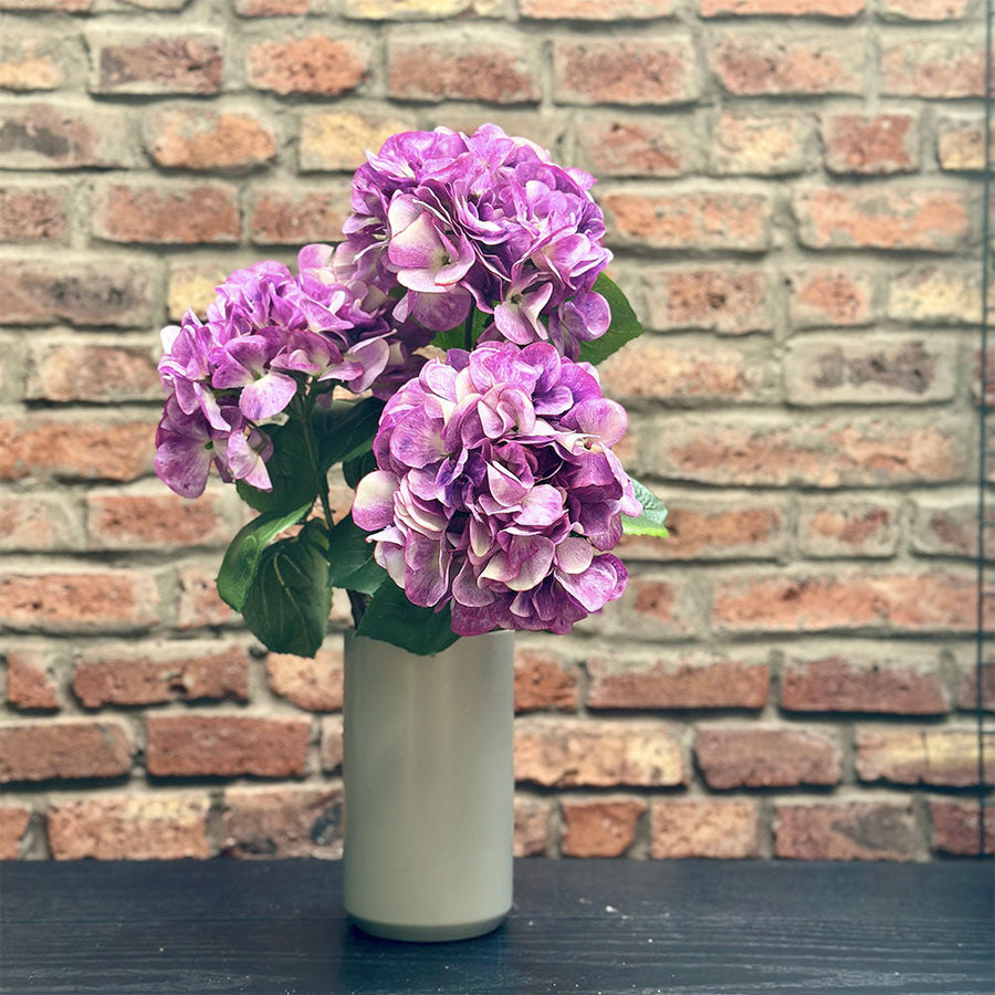 Flor de seda Hortensia Púrpura 60 cm
