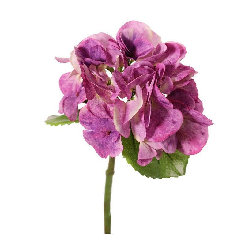 Flor de seda Hortensia Púrpura 33 cm