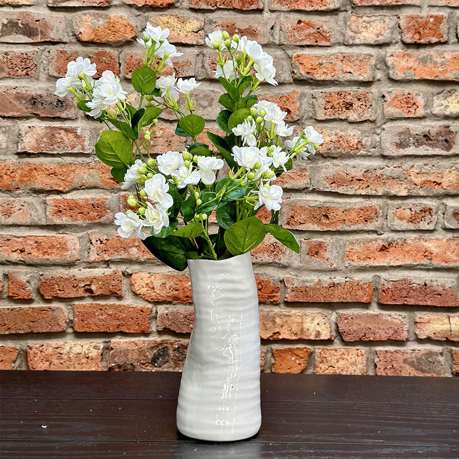 Flor de seda Jazmín Blanco 60 cm