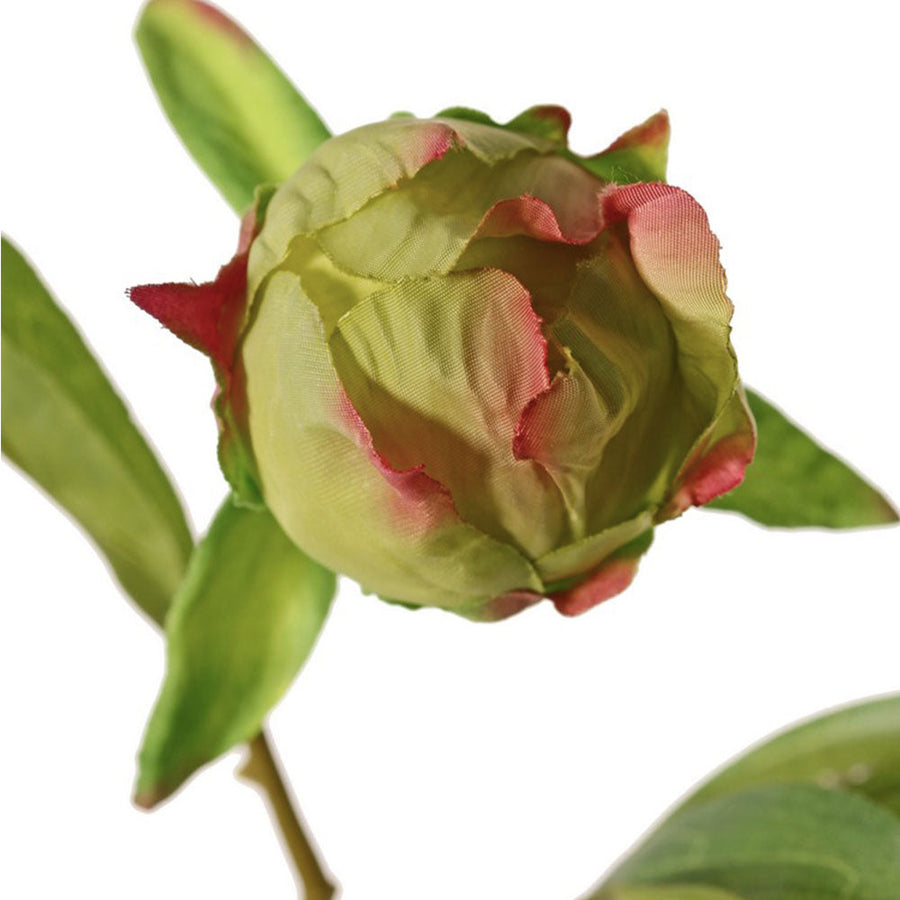 Flor de seda Peonía Verde 73 cm