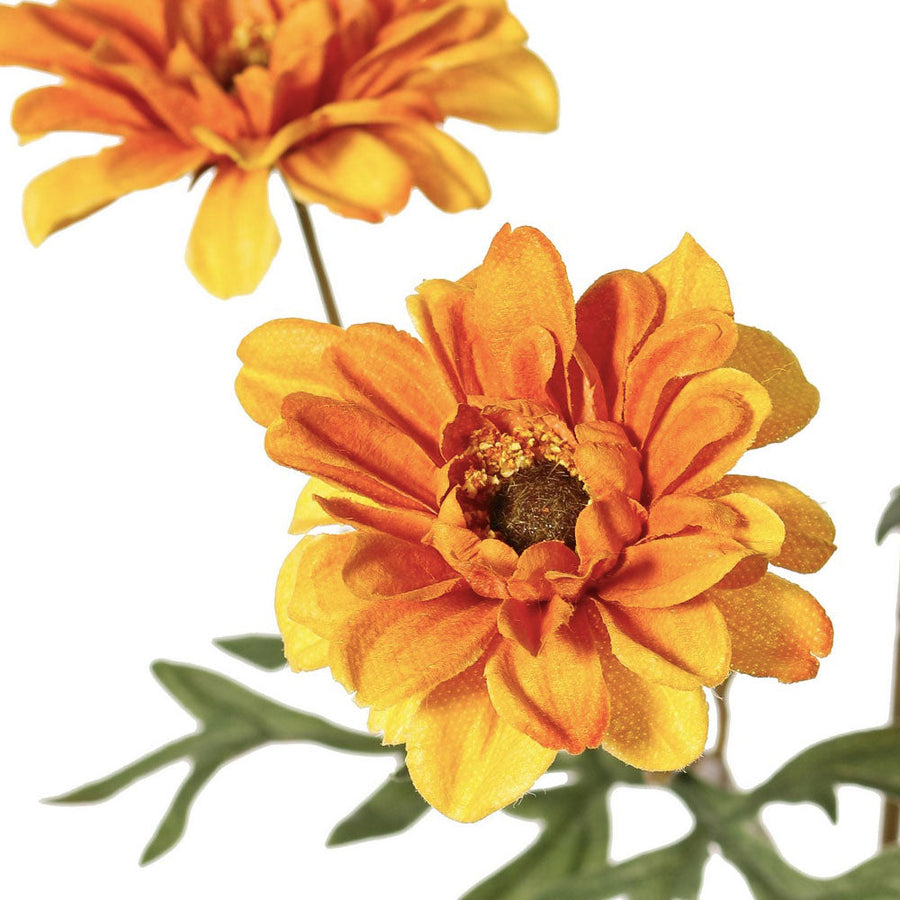Flor de seda Crisantemo Naranjo 75 cm
