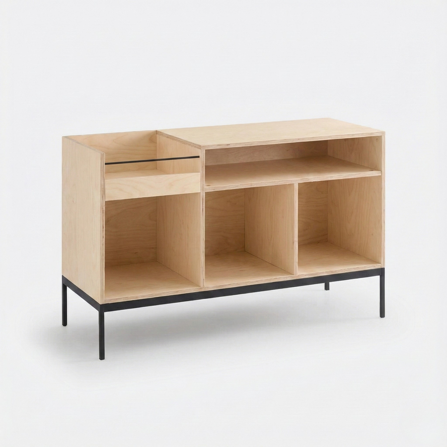 Mueble Vinilos 115 COMPO ABEDUL