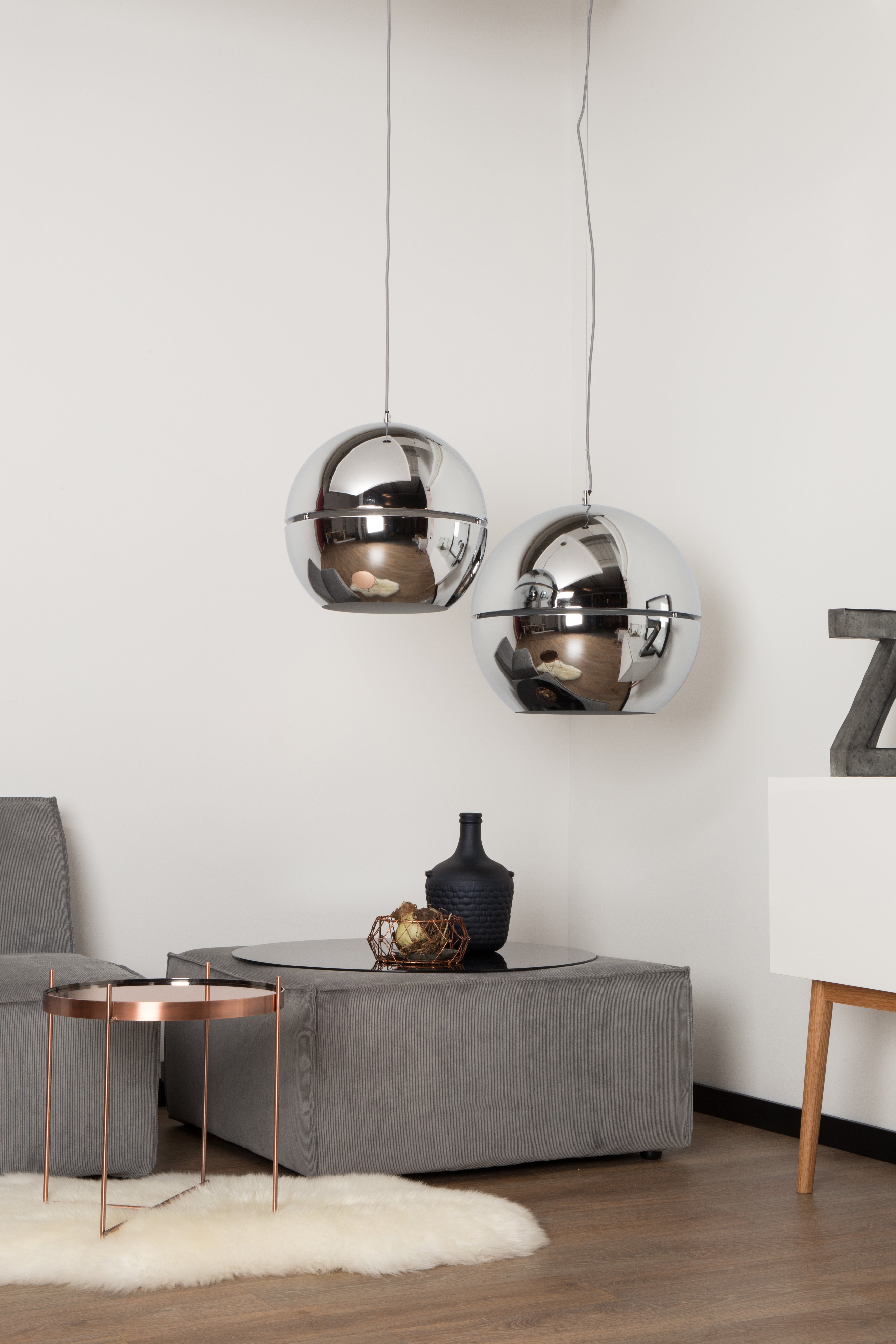 Lámpara colgante Retro '70 - 50cm - Cobre