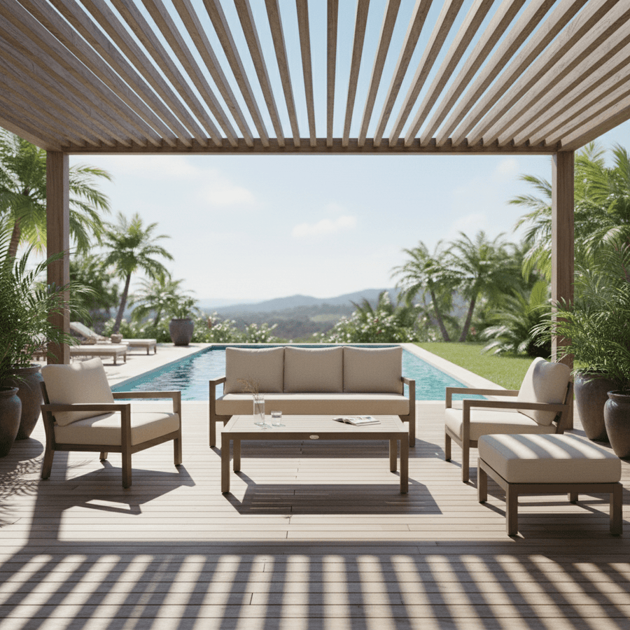 Banca para Terraza de aluminio Marbella bCasual