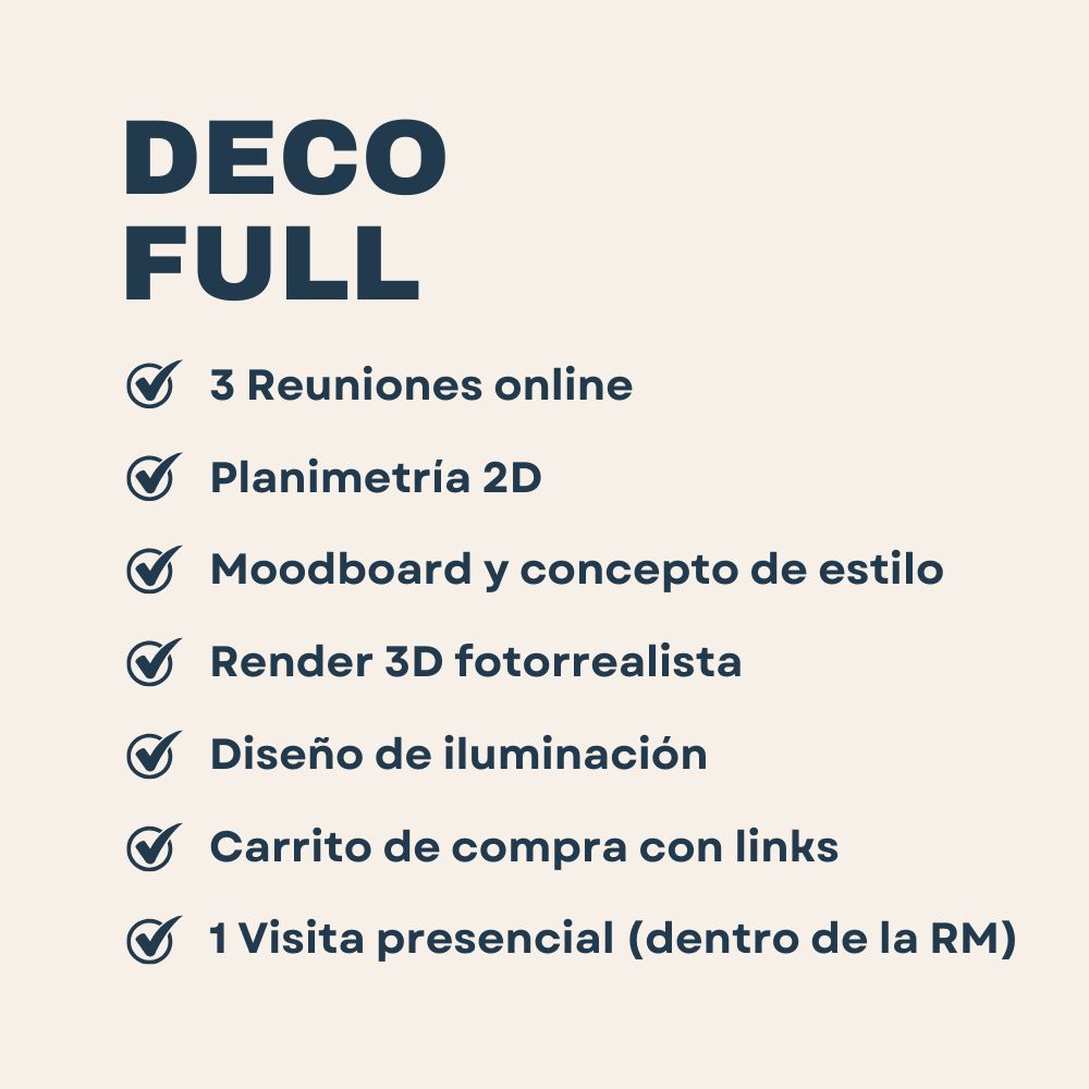 DECO FULL - Servicio de deco interior en línea
