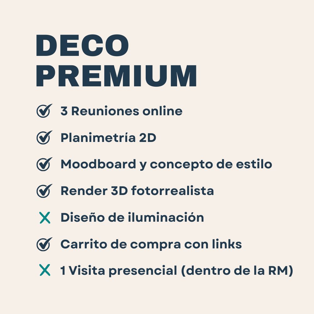 DECO PREMIUM - Servicio de deco interior en línea