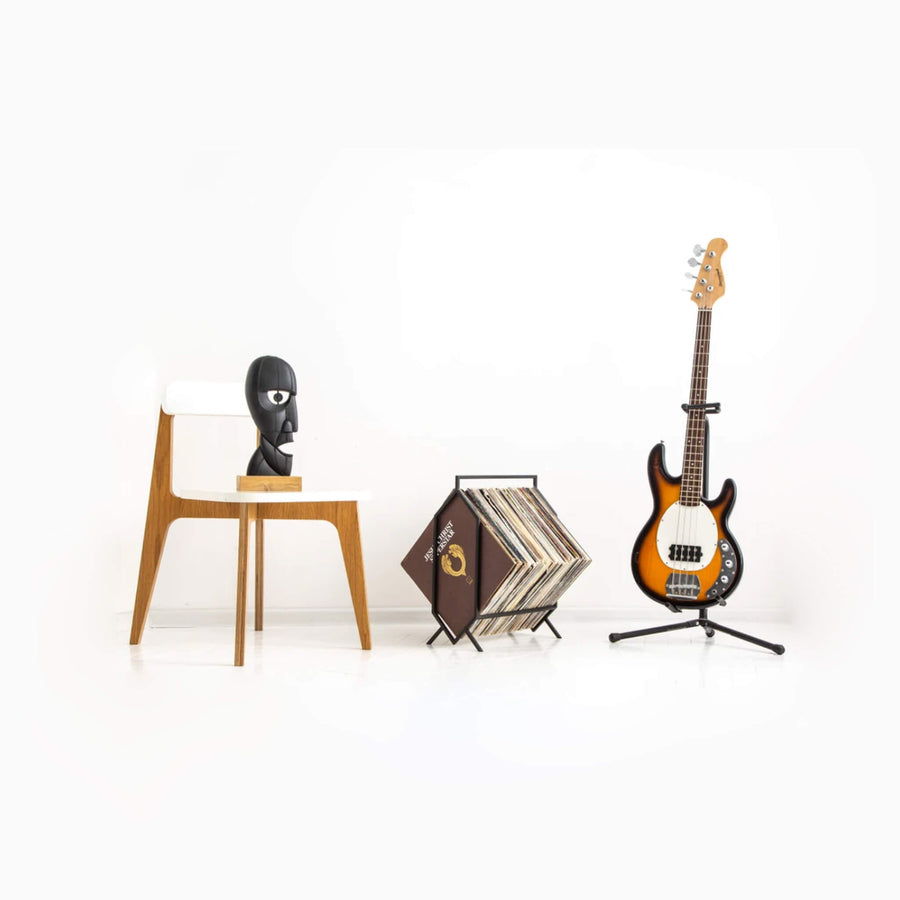 Porta Vinilo 1 Nivel LUXE METAL BLACK