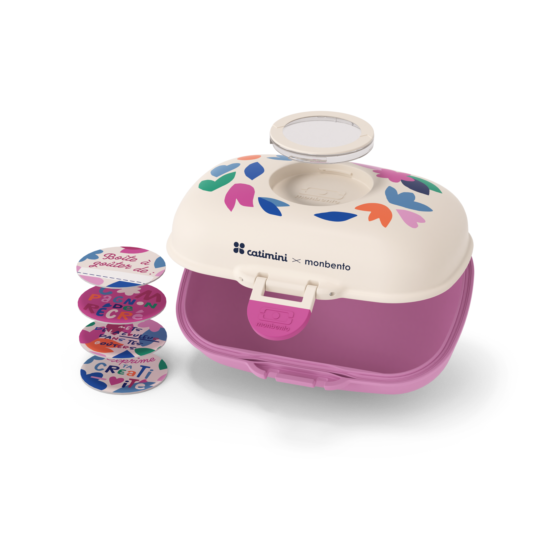 MONBENTO Contenedor de alimentos Kids MB Gram Cream Paper Cut