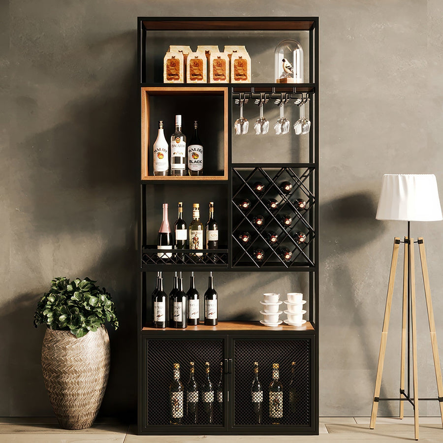 Estantería Para Vinos 80 MIMA Negro