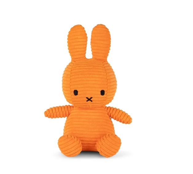 Peluche Miffy Eco Corduroy 23 cm Naranja