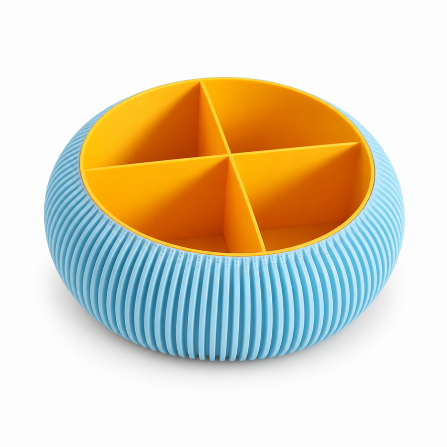 Organizador Circular Bicolor KOOL para Clips, Pines y Llaves