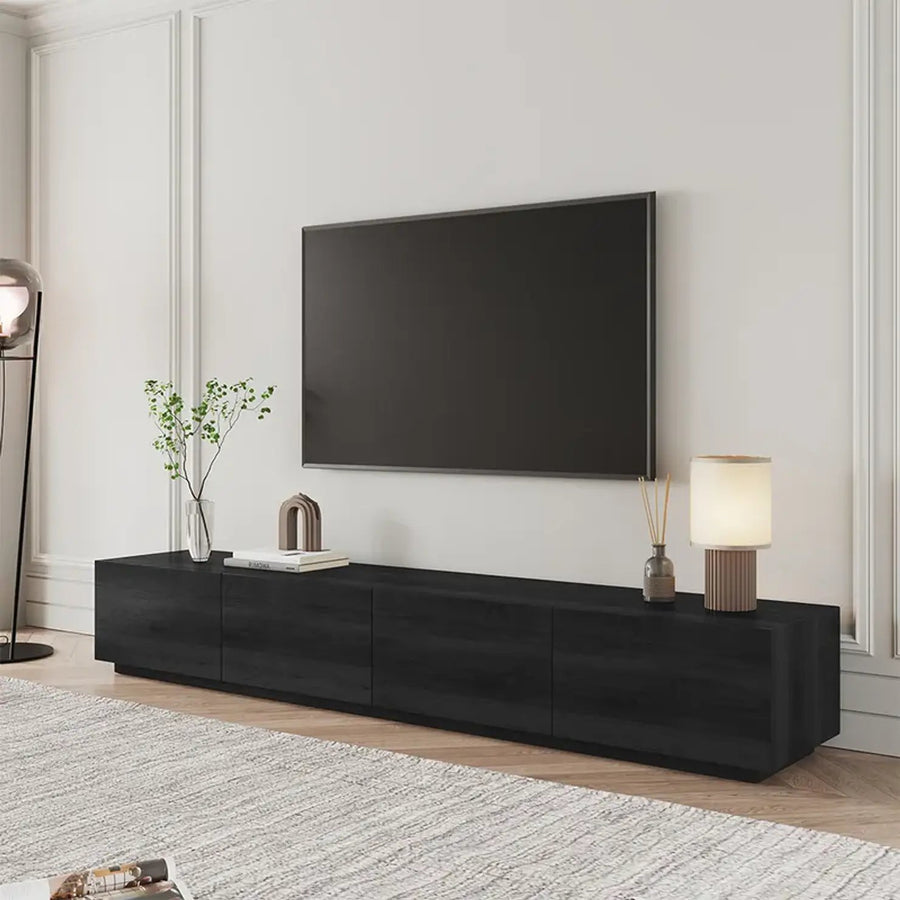 Rack Roma de madera tinte negro Moos