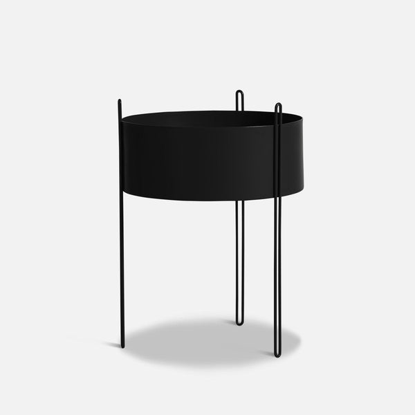 Macetero - Plant Station ALTO 40 Circular Metal Black