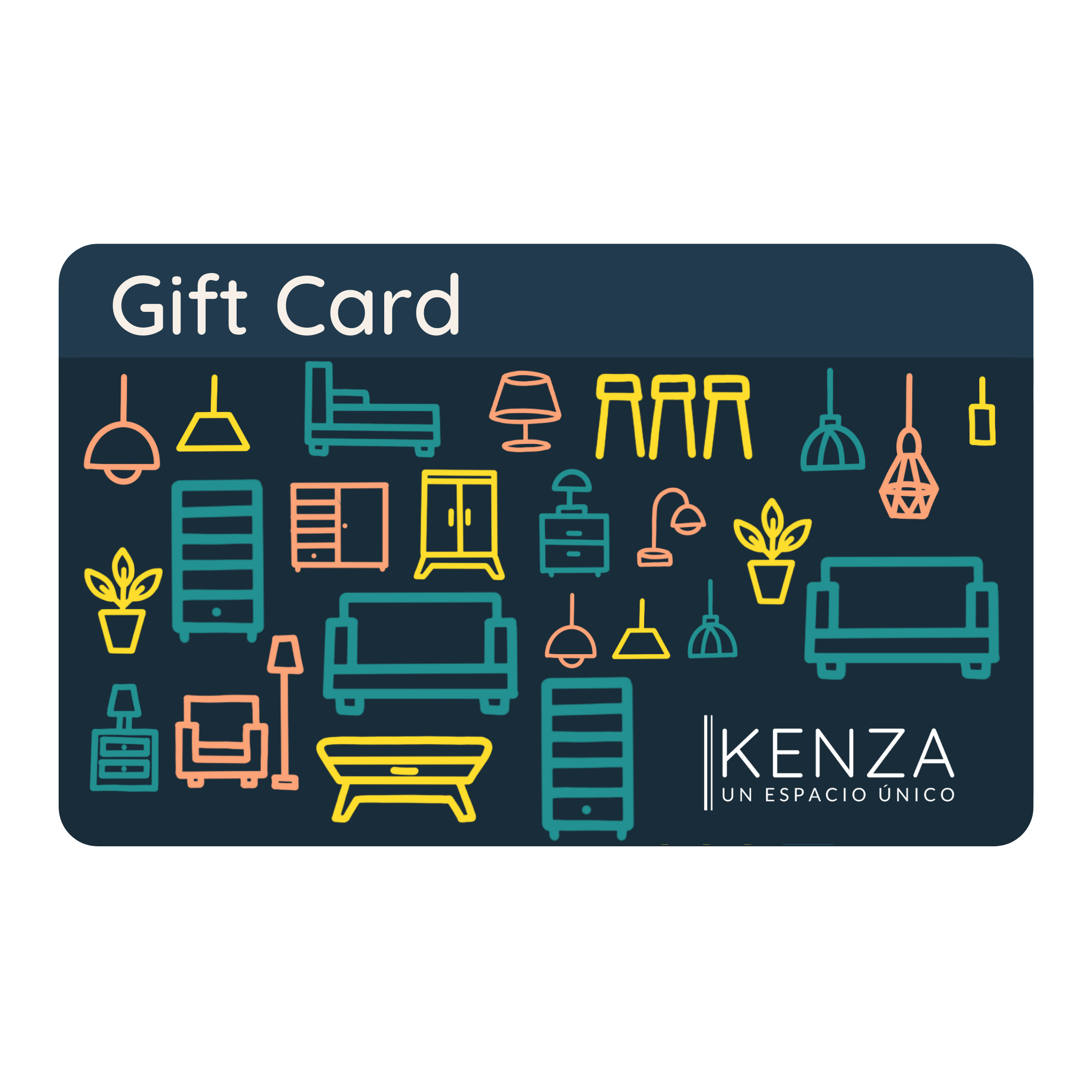 Gift Card Tarjeta de Regalo 50.000 pesos Kenza Decoración Diseño