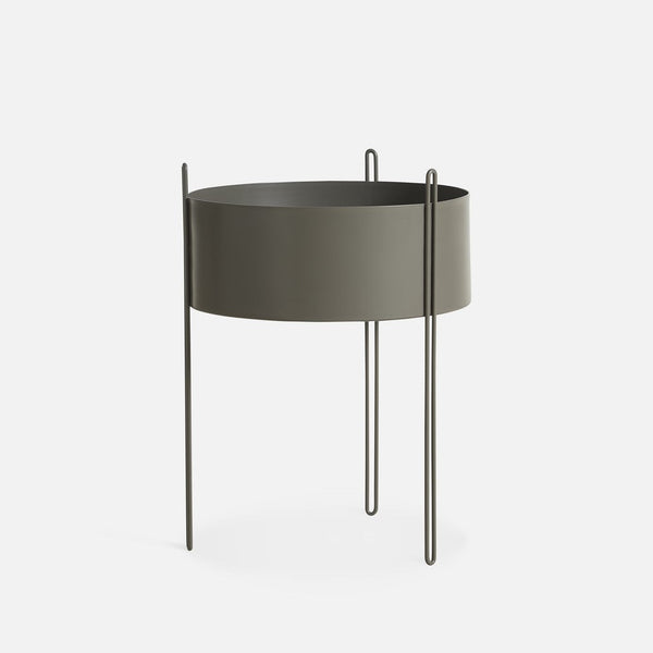 Macetero - Plant Station ALTO 40 Circular Metal Olive